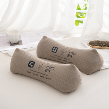 91家纺网 家纺一手货源 找家纺 （总）仁宇枕业 2025新款新品 针织棉大凉山苦荞菱形三角枕全荞麦颈椎枕头枕芯