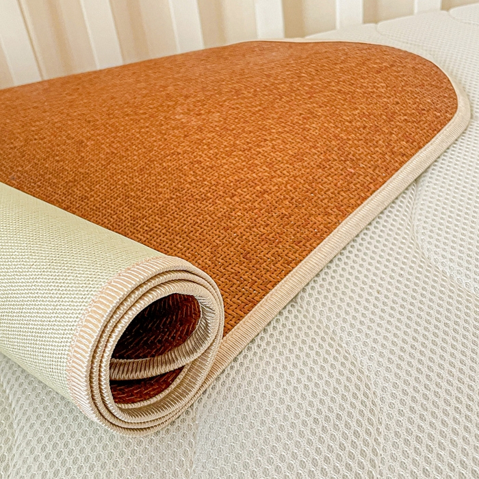 91家纺网 家纺一手货源 找家纺 （总）富馨莱 2025新款幼儿园古藤席冰丝席双面可用儿童凉席双面凉感