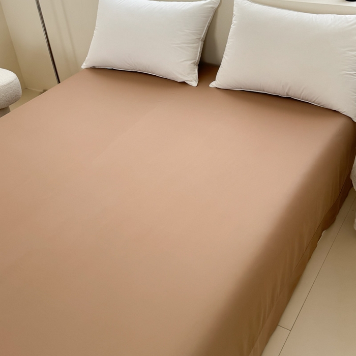 91家纺网 家纺一手货源 找家纺 艾迪尚家纺 2025新款A类纯色双拼长绒棉纯棉刺绣系列单品床单 床单单件（有单品 可定制） 绿沁杏语