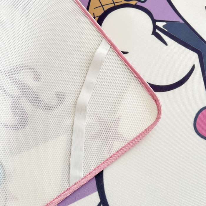 91家纺网 家纺一手货源 找家纺 ds生活馆 2025新款大版卡通牛奶丝凉席冰激凌库洛米