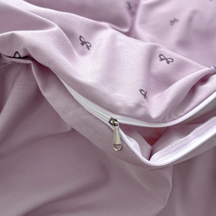 91家纺网 家纺一手货源 找家纺 丝芙妮家居2025新款水洗针织棉双层纱印花四件套 语薇