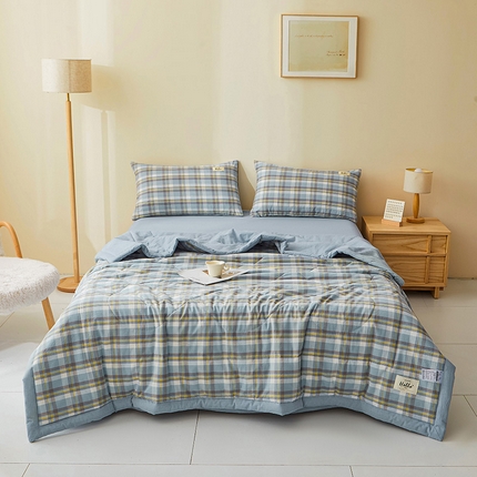 91家纺网 家纺一手货源 找家纺 （总）恋人优选 2025新款纯棉色织水洗夏被