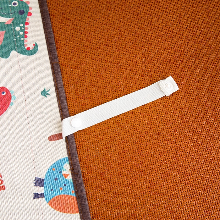 91家纺网 家纺一手货源 找家纺 梵赫 2025新款冰丝古藤双面卡通儿童凉席凉席-热带恐龙