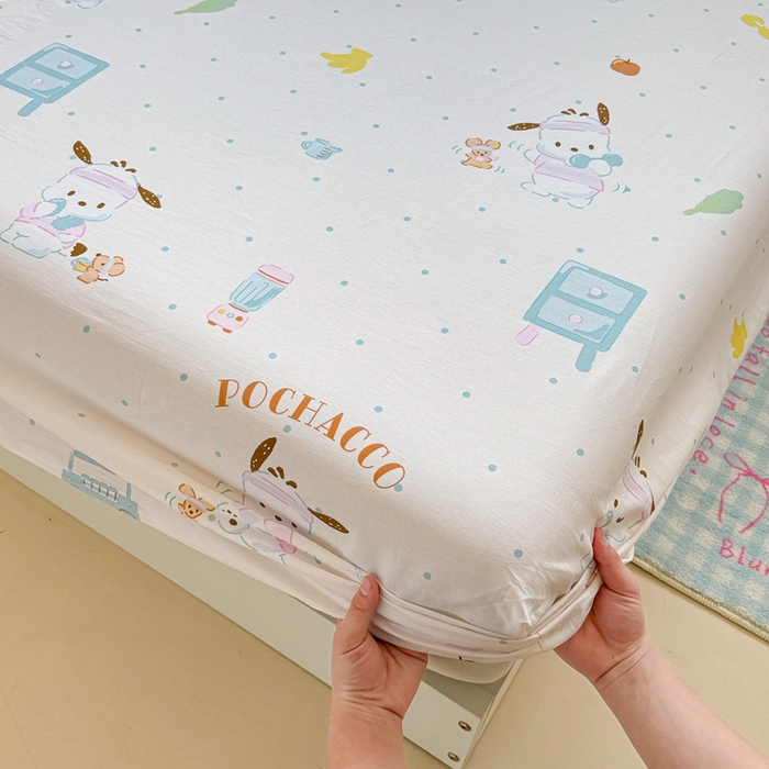 91家纺网 家纺一手货源 找家纺 （总）呗旺鹿 2025新款正版三丽鸥全棉13372单品床笠