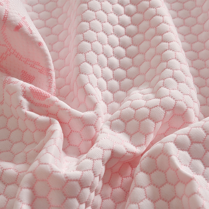 91家纺网 家纺一手货源 找家纺 艾兜坊 2025新款凉豆豆双人枕套 极简小熊-粉