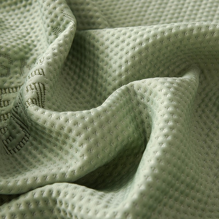 91家纺网 家纺一手货源 找家纺 绒多多 2025新款A类凉感冰豆豆席子凉席床笠款 果绿