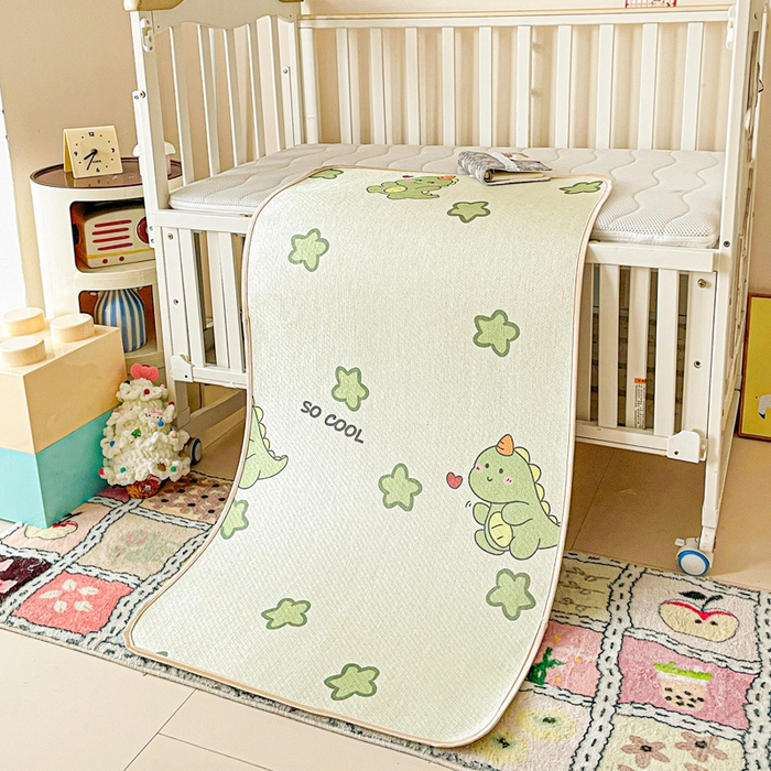 91家纺网 家纺一手货源 找家纺 （总）富馨莱 2025新款幼儿园古藤席冰丝席双面可用儿童凉席双面凉感