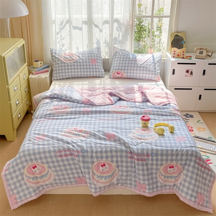 91家纺网 家纺一手货源 找家纺 （总）美澳家纺 2025新款水洗棉印花夏被夏凉被空调被