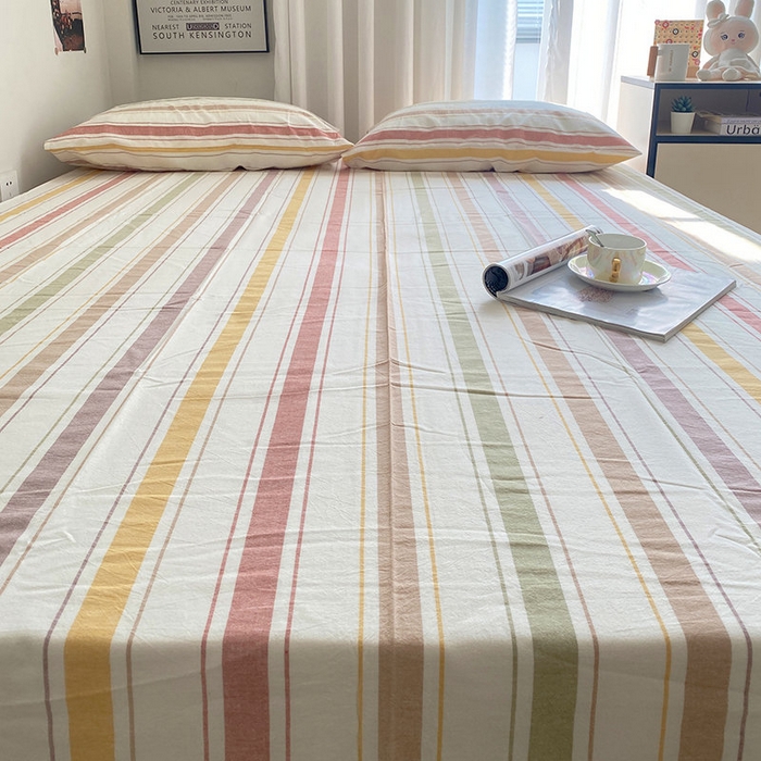 91家纺网 家纺一手货源 找家纺 艾咪-Amy ntmy 2025新款全棉纯棉色织水洗棉单品-平铺款 里威深咖