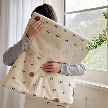 91家纺网 家纺一手货源 找家纺 （总）暖生活 2025新款60支全棉单层纱大豆被