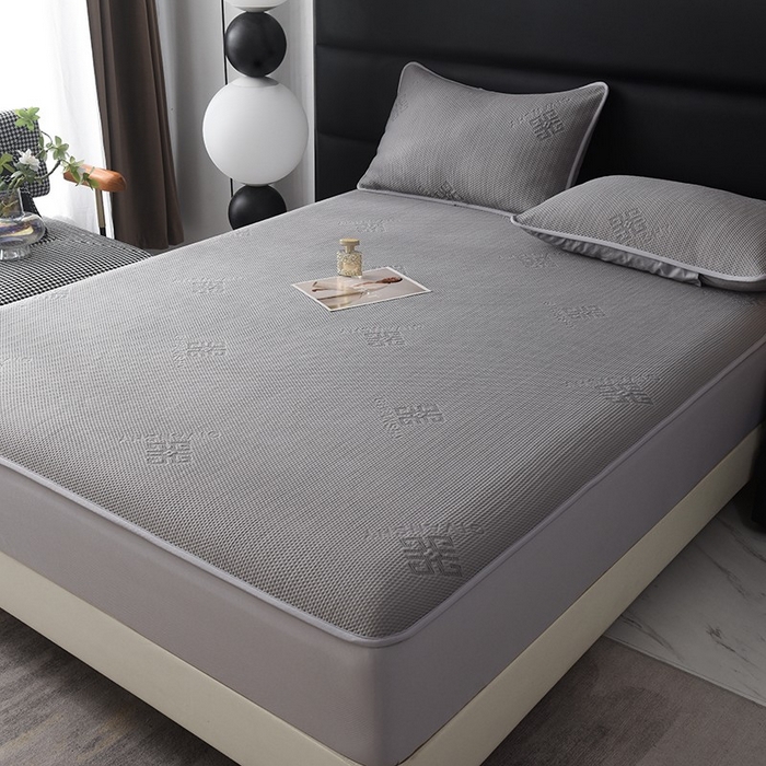 91家纺网 家纺一手货源 找家纺 （总）绒多多 2025新款A类凉感冰豆豆席子凉席床笠款