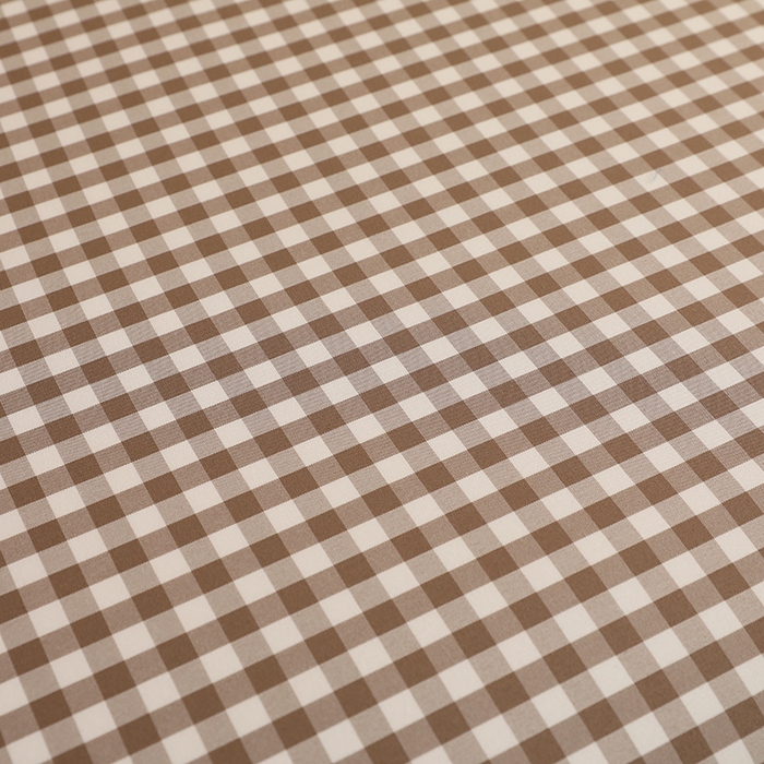 91家纺网 家纺一手货源 找家纺 绒多多 2025新款简约水洗棉色织床笠 咖小格