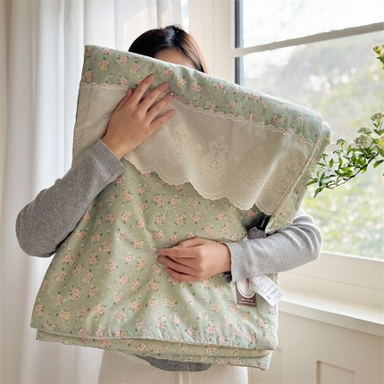 91家纺网 家纺一手货源 找家纺 （总）暖生活 2025新款60支全棉单层纱大豆被