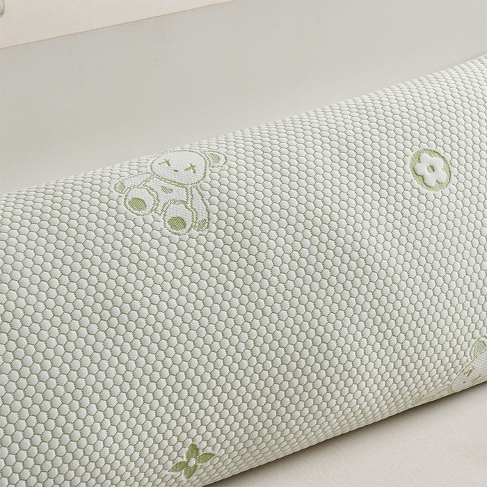 91家纺网 家纺一手货源 找家纺 艾兜坊 2025新款凉豆豆双人枕套 极简小熊-绿