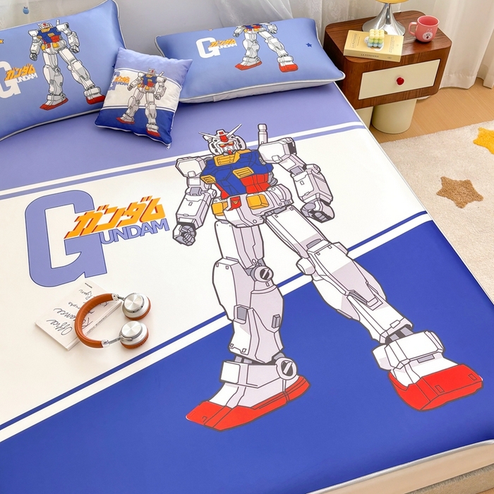 91家纺网 家纺一手货源 找家纺 ds生活馆 2025新款大版卡通牛奶丝凉席变形金刚