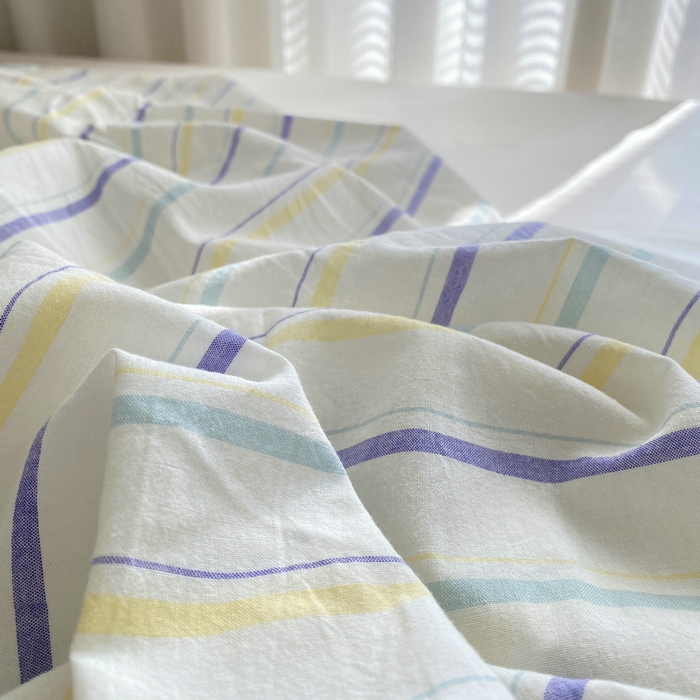 91家纺网 家纺一手货源 找家纺 艾咪-Amy ntmy 2025新款全棉纯棉色织水洗棉单品-平铺款 且乐紫