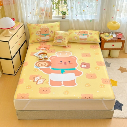 91家纺网 家纺一手货源 找家纺 （总）ds生活馆 2025新款大版卡通牛奶丝凉席