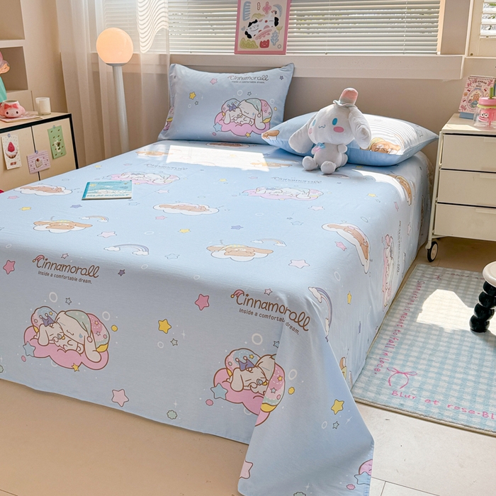 91家纺网 家纺一手货源 找家纺 （总）呗旺鹿 2025新款正版三丽鸥全棉13372单品床单