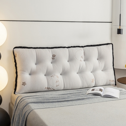 色鬼布艺 2025新款冰豆豆抱枕办公室腰靠垫久坐护腰神器靠背沙发靠枕 冰豆豆-卡