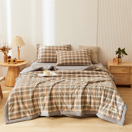 恋人优选 2025新款纯棉色织水洗夏被 诺卡