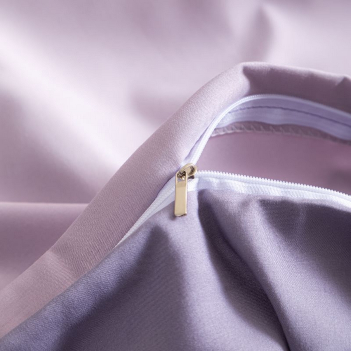 91家纺网 家纺一手货源 找家纺 恋之语 2025新款90克纯色双拼四件套 香芋紫+罗兰紫