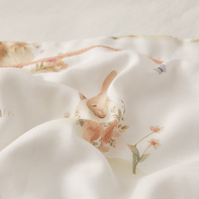 91家纺网 家纺一手货源 找家纺 荷马之梦 2025新款天竹系列—A类原创手绘风天竹纤维儿童枕套 春日郊游