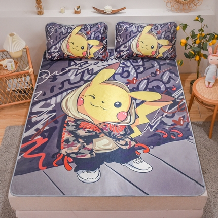 91家纺网 家纺一手货源 找家纺 （总）ds生活馆 2025新款大版卡通牛奶丝凉席