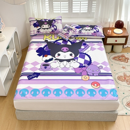 91家纺网 家纺一手货源 找家纺 （总）ds生活馆 2025新款大版卡通牛奶丝凉席