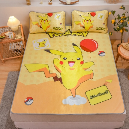 91家纺网 家纺一手货源 找家纺 （总）ds生活馆 2025新款大版卡通牛奶丝凉席