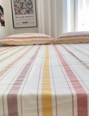 91家纺网 家纺一手货源 找家纺 艾咪-Amy ntmy 2025新款全棉纯棉色织水洗棉单品-平铺款 里威深咖