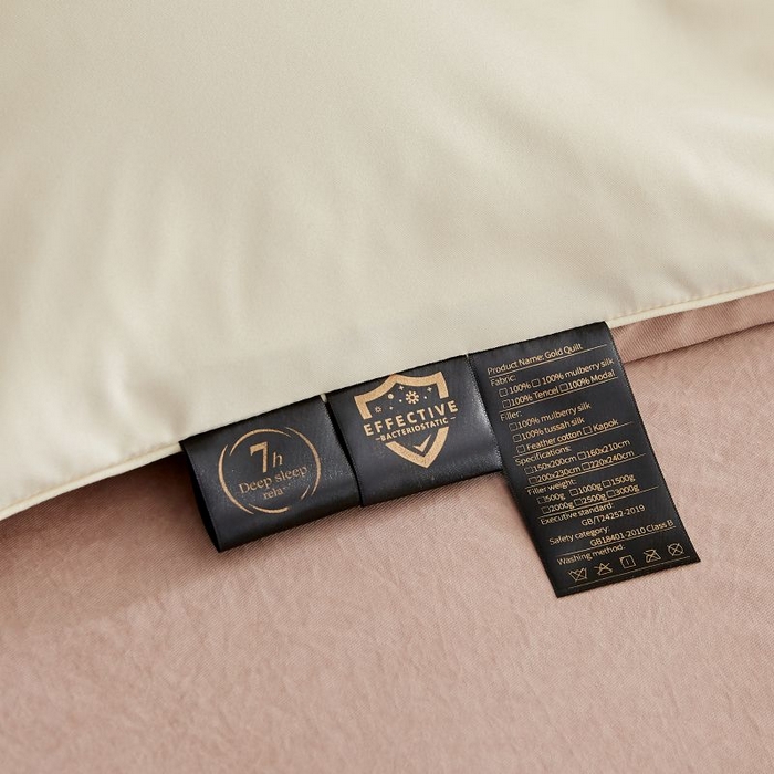 91家纺网 家纺一手货源 找家纺 恋之语 2025新款110克麻绳双拼刺绣单被套 米黄+浅咖