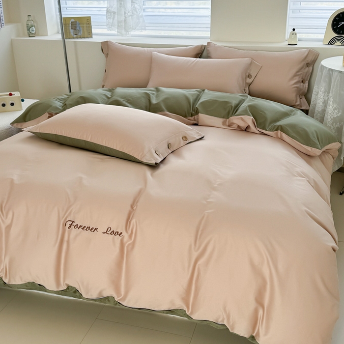 91家纺网 家纺一手货源 找家纺 艾迪尚家纺 2025新款A类纯色双拼长绒棉纯棉刺绣系列单品被套 被套单件（有单品 可定制） 云栖竹语