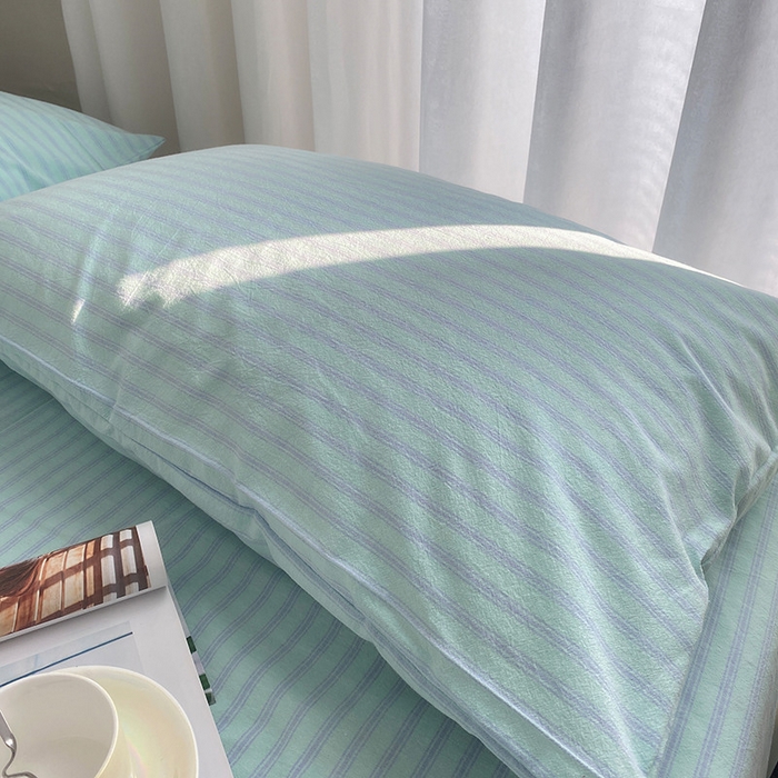 91家纺网 家纺一手货源 找家纺 艾咪-Amy ntmy 2025新款全棉纯棉色织水洗棉单品-平铺款 沁园