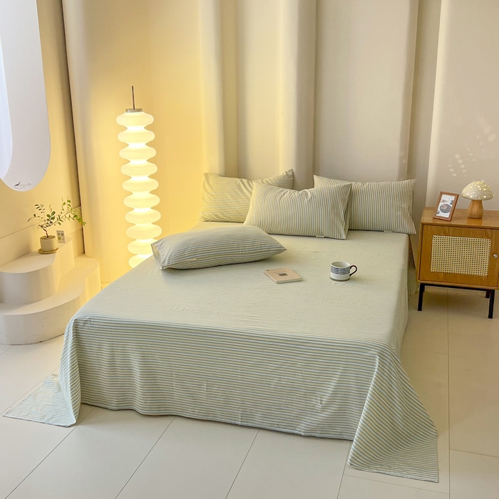 91家纺网 家纺一手货源 找家纺 （总）恋之语家纺 2025新款全棉纯棉色织床单单品单床单床单单件