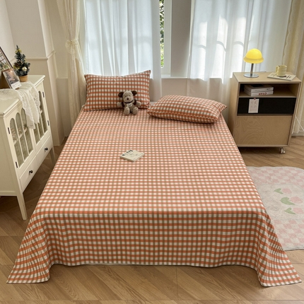 91家纺网 家纺一手货源 找家纺 总 新印象 2025新款原棉包边工艺款老粗布床单三件套