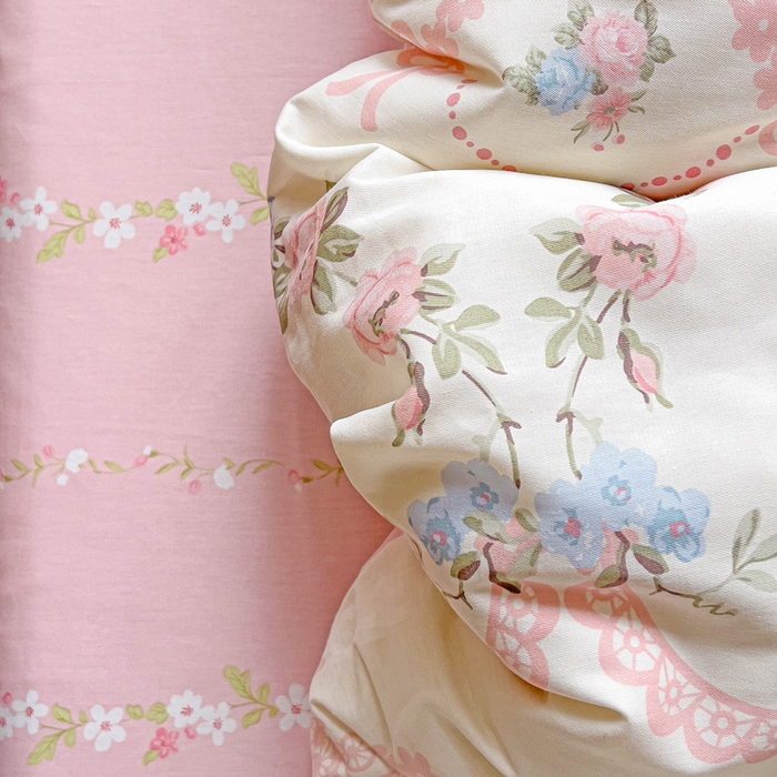 91家纺网 家纺一手货源 找家纺 暖芯优选 2025新款全棉纯棉一字绣四件套系列 半夏清风