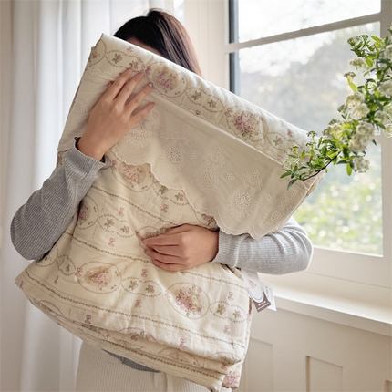 91家纺网 家纺一手货源 找家纺 （总）暖生活 2025新款60支全棉单层纱大豆被