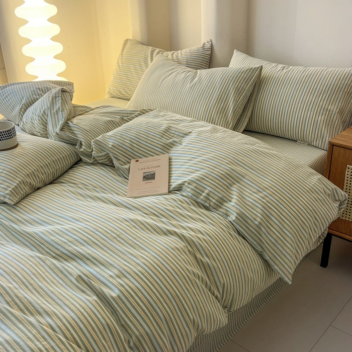 91家纺网 家纺一手货源 找家纺 （总）恋之语 2025新款全棉纯棉色织被套单品单被套被套单件