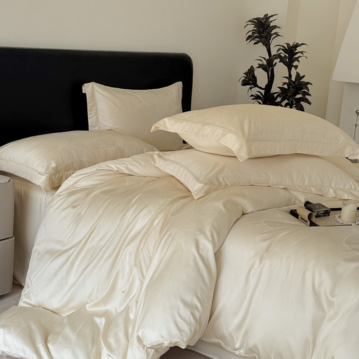 91家纺网 家纺一手货源 找家纺 莱豫家纺 2025新款天丝棉提花四件套 媞娜米