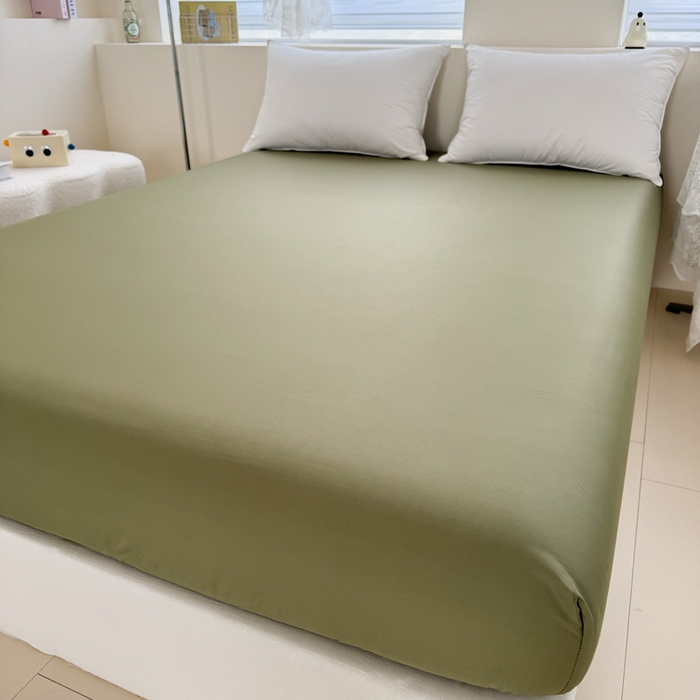 91家纺网 家纺一手货源 找家纺 艾迪尚家纺 2025新款A类纯色双拼长绒棉纯棉刺绣系列单品床笠 床笠单件（有单品 可定制） 云栖竹语