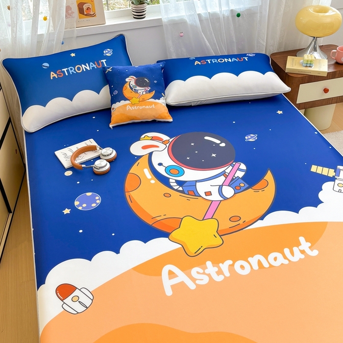 91家纺网 家纺一手货源 找家纺 （总）ds生活馆 2025新款大版卡通牛奶丝凉席