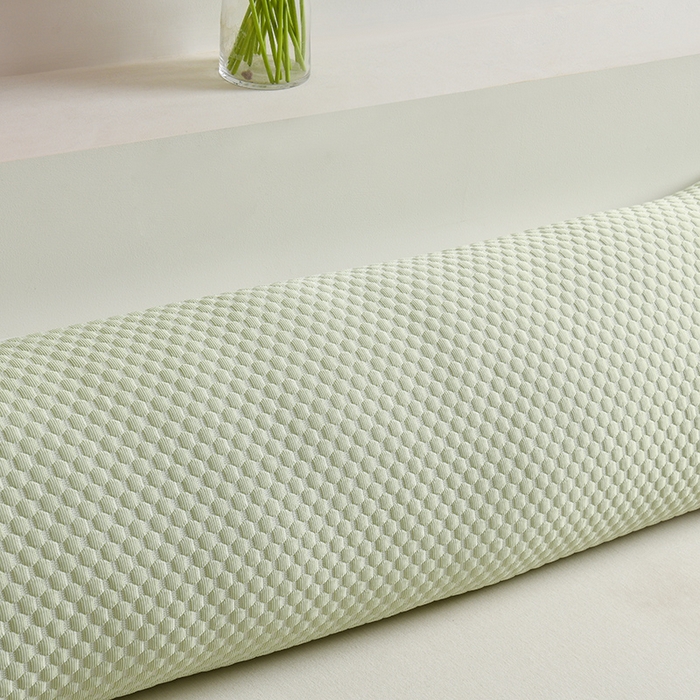 91家纺网 家纺一手货源 找家纺 艾兜坊 2025新款凉豆豆双人枕套 极简-浅绿