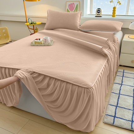 91家纺网 家纺一手货源 找家纺 （总）大元 2025新款3D凉豆豆床裙款系列