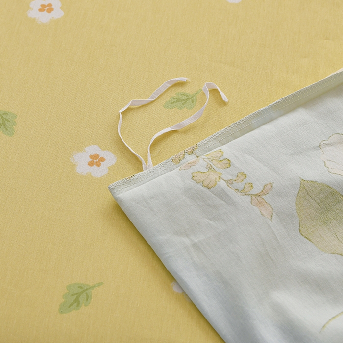 91家纺网 家纺一手货源 找家纺 宇彬家纺 2026直播新款13070全棉纯棉印花床单床笠款四件套和单被套喷气清新简约（缩水足可定做）花想容-蓝