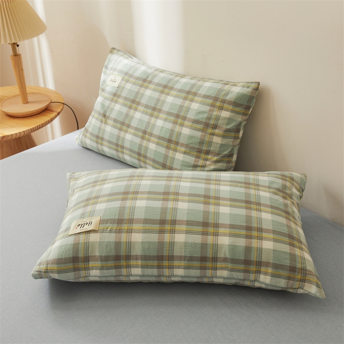 91家纺网 家纺一手货源 找家纺 恋人优选 2025新款纯棉色织水洗夏被 莫妮绿