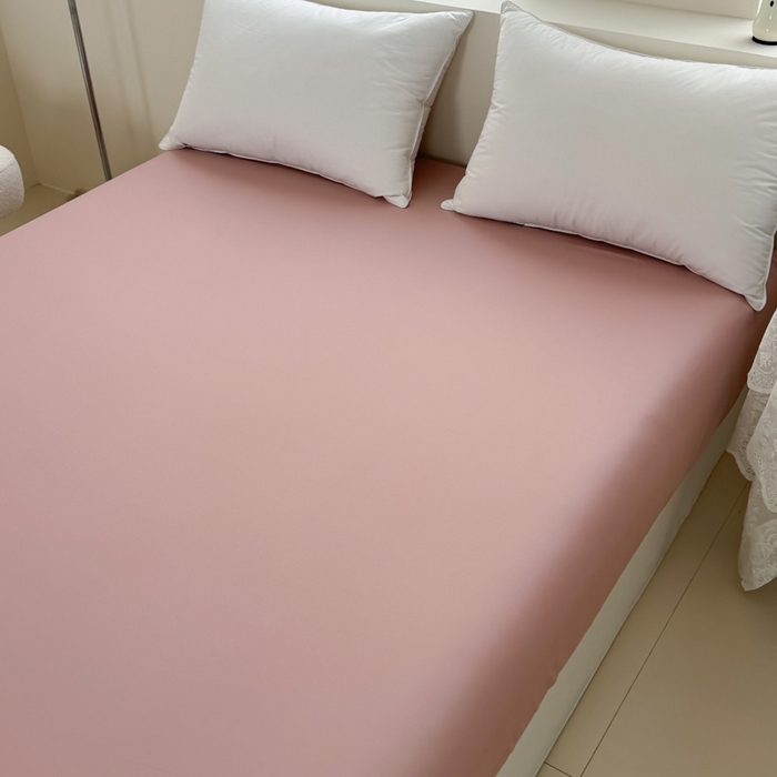 91家纺网 家纺一手货源 找家纺 艾迪尚家纺 2025新款A类纯色双拼长绒棉纯棉刺绣系列单品床笠 床笠单件（有单品 可定制） 淡绿粉韵