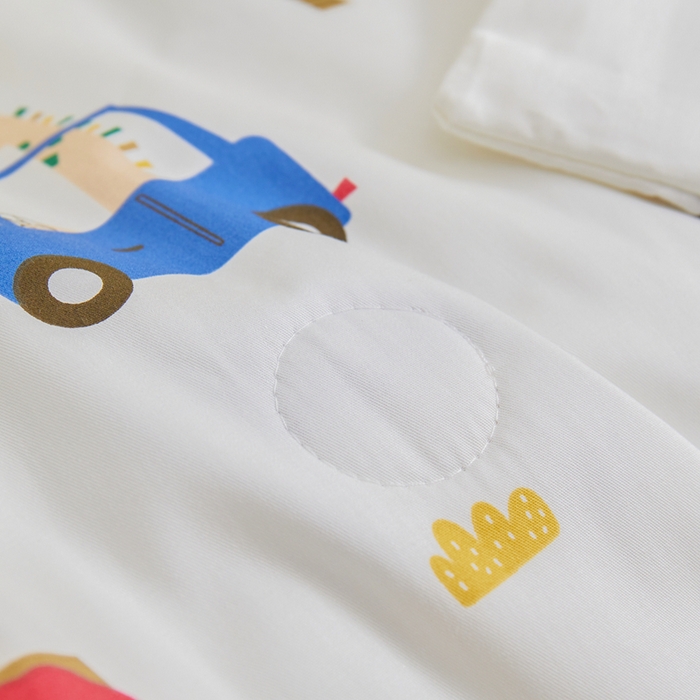 91家纺网 家纺一手货源 找家纺 ds生活馆 2025新款儿童学生纯棉精梳棉系列单夏被 森林巴士