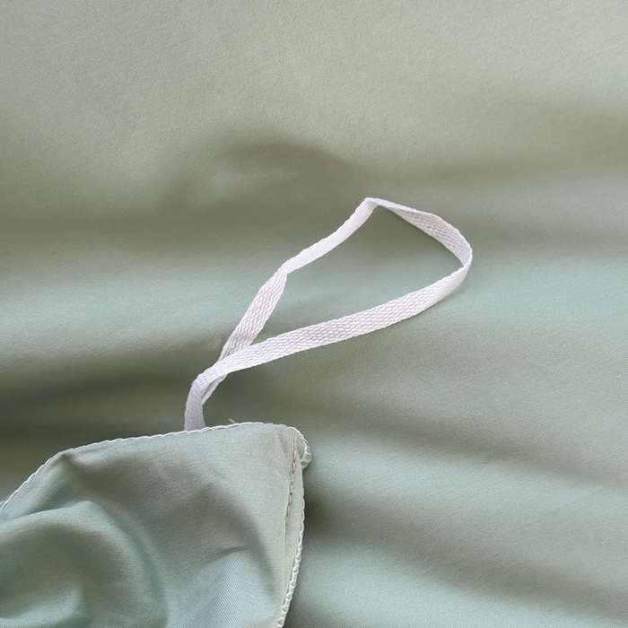 91家纺网 家纺一手货源 找家纺 艾迪尚家纺 2025新款A类纯色双拼长绒棉纯棉刺绣系列单品被套 被套单件（有单品 可定制） 绿沁杏语