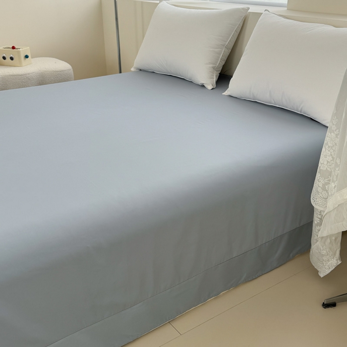 91家纺网 家纺一手货源 找家纺 （总）艾迪尚家纺 2025新款A类纯色双拼长绒棉纯棉刺绣系列单品床笠 床笠单件（有单品 可定制）