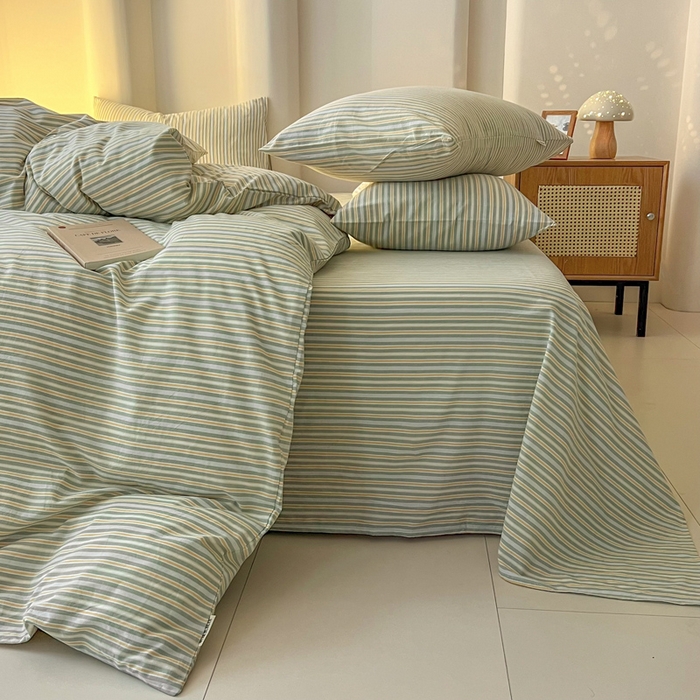 91家纺网 家纺一手货源 找家纺 （总）恋之语 2025新款全棉纯棉色织被套单品单被套被套单件